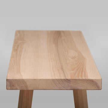 Solid Wood Bench - Ash Light