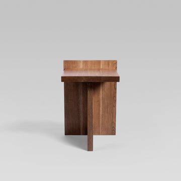 Solid Wood Side Table - Oak Dark