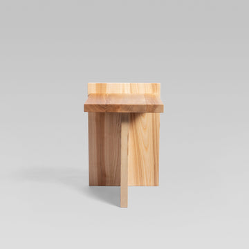 Solid Wood Side Table - Ash Natural