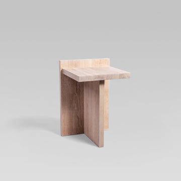 Solid Wood Side Table - Oak Light