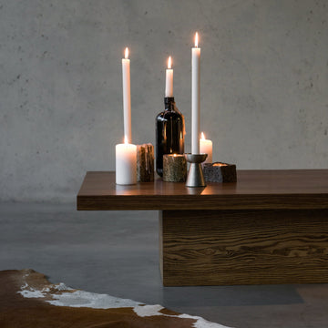 Solid Wood Coffee Table - Ash Dark