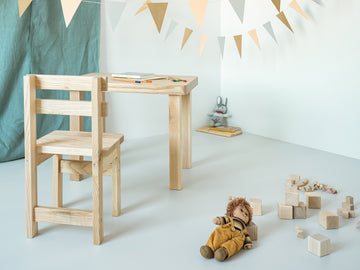 Preschool Table and Chair Set - Ash Natural