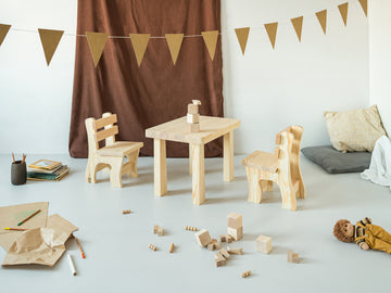 Toddler Table and Chair Set - Pine Natural
