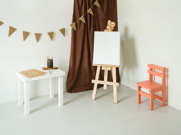 Kids' Solid Wood Easel - Ash Natural